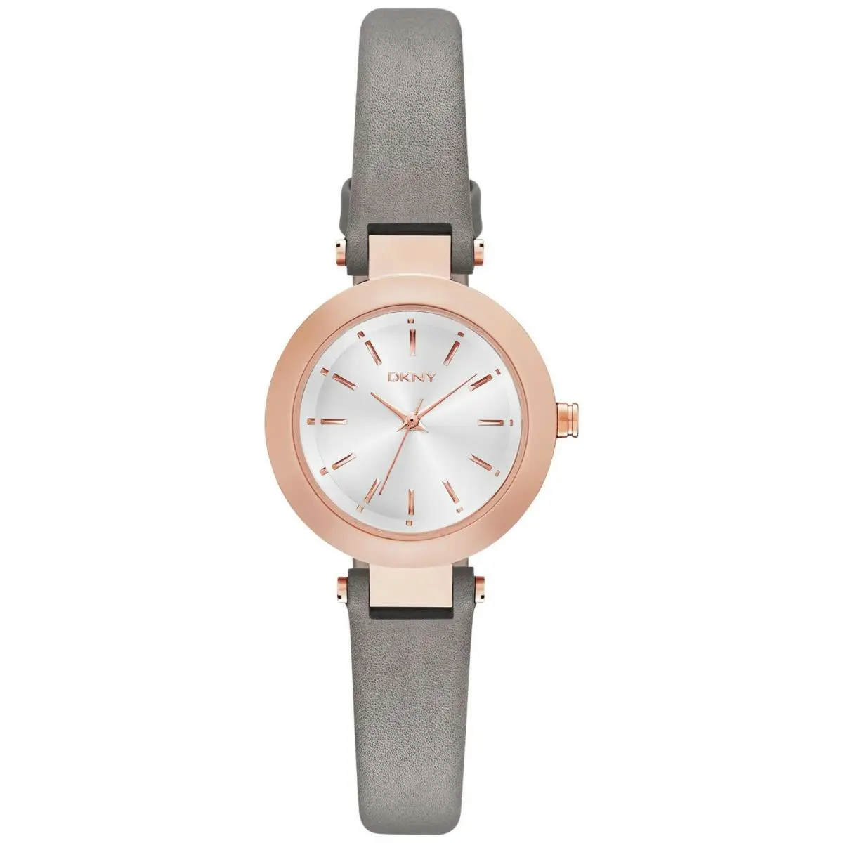 Dkny NY2301 Ladies Stanhope Grey Leather Strap Watch