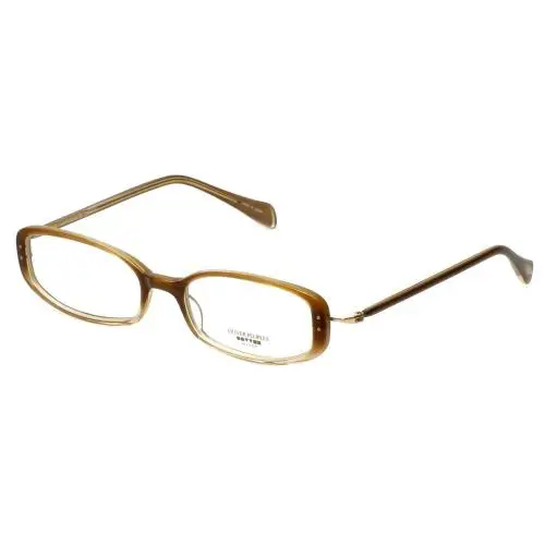 Oliver Peoples Designer Reading Glasses Chrisette Tzgr in Topaz Gradient 49mm - Topaz Brown Gradient, Frame: Brown, Lens: Clear