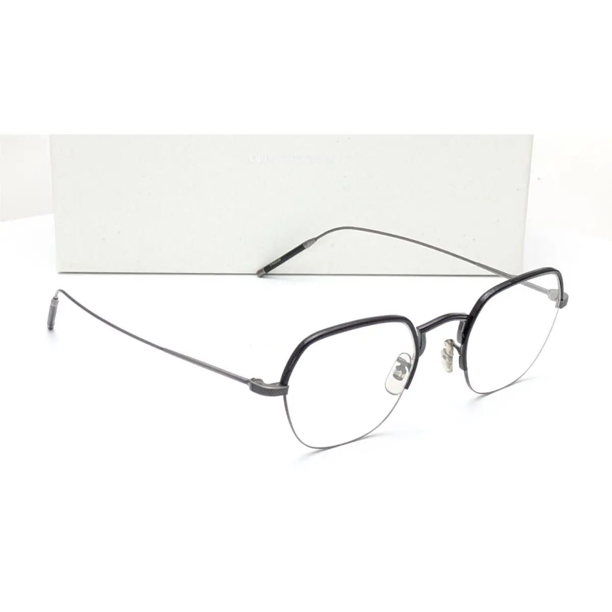 Oliver Peoples Takumi OV1291T 5076 TK7 Rectangle Pewter/black Eyeglasses 47mm