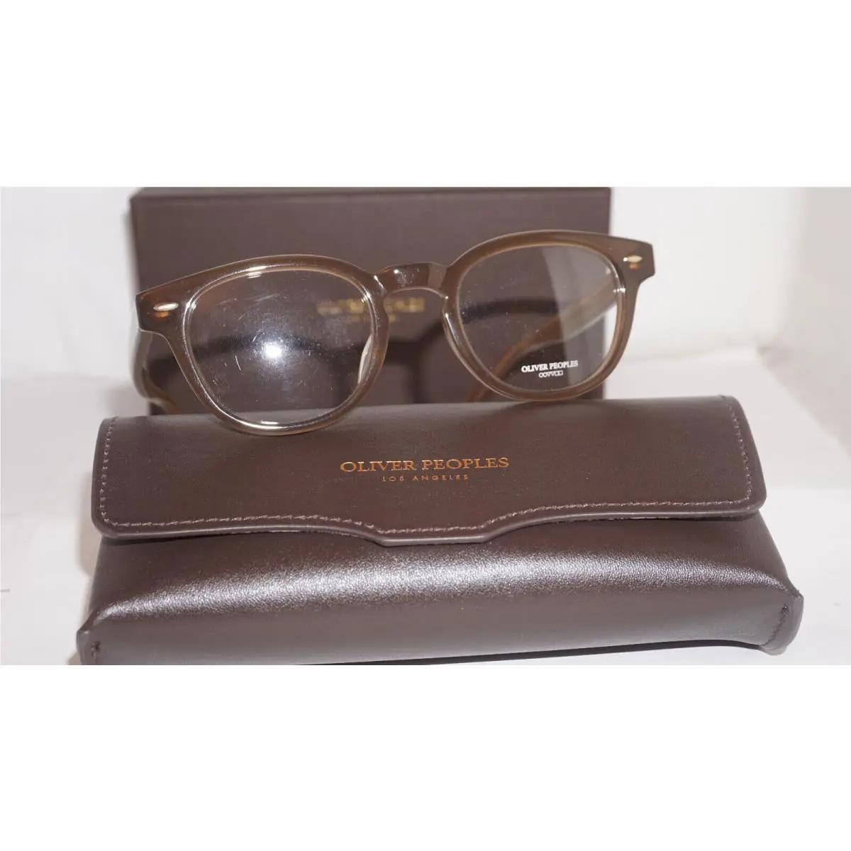 Oliver Peoples Eyeglasses Sheldrake-j Brown Transparent 47 22 140