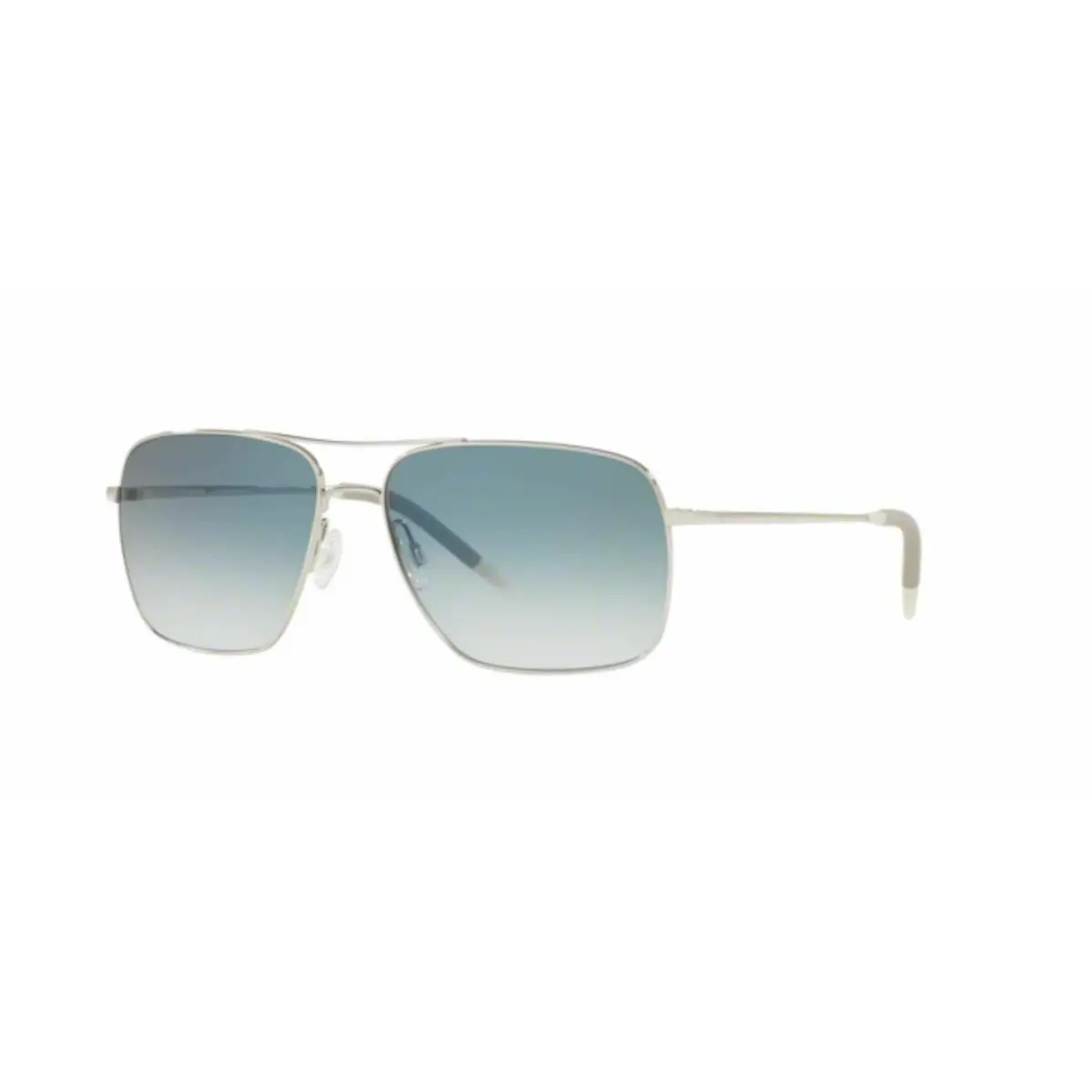Oliver Peoples Clifton OV1150 Metal Silver/chrome Photochromic Glass Sunglass - Frame: Silver, Lens: Blue Photochromic