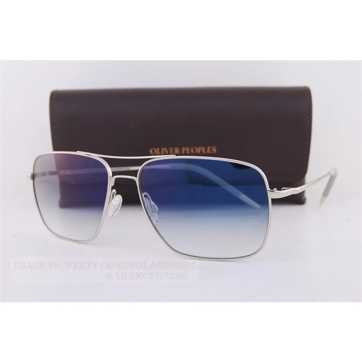 Sunglasses Clifton OV 1150/S 50363F Silver/clear Blue by Oliver Peoples