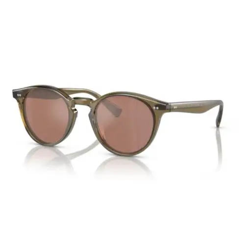 0OV5459SU 1678W4 Olive/pink Round 48mm Men`s Sunglasses by Oliver Peoples