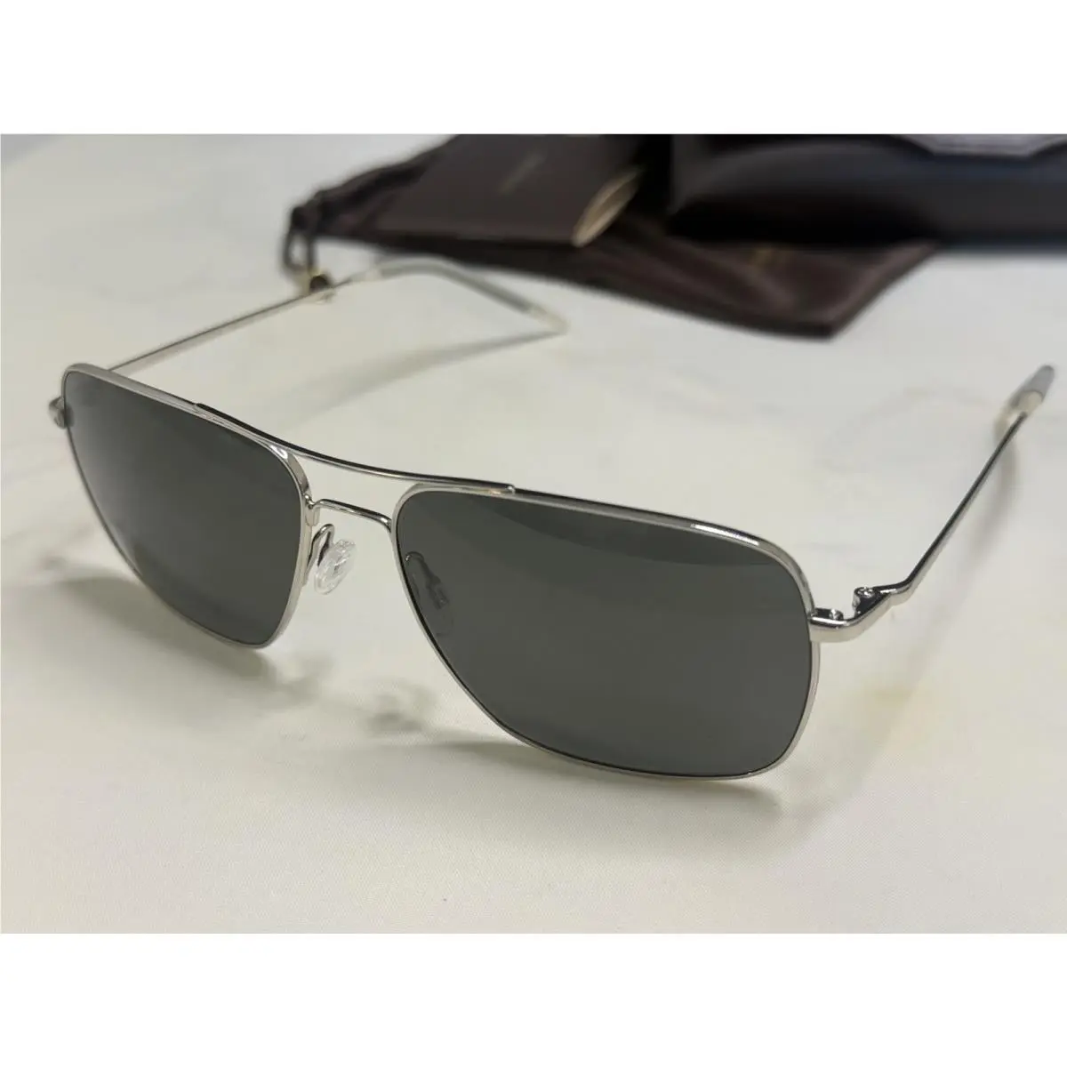 Oliver Peoples Sunglasses Clifton OV 1150S 5036P2 Silver/gray Polarized Lens