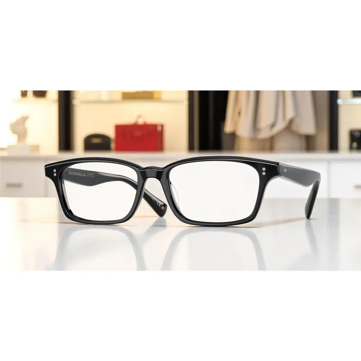Oliver Peoples OV5501U 1005 Edelson Black Demo Lens 52 mm Men`s Eyeglasses