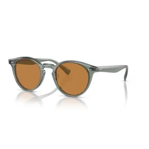 0OV5459SU Romare Sun 178253 Acqua/cognac Round Men`s Sunglasses by Oliver Peoples