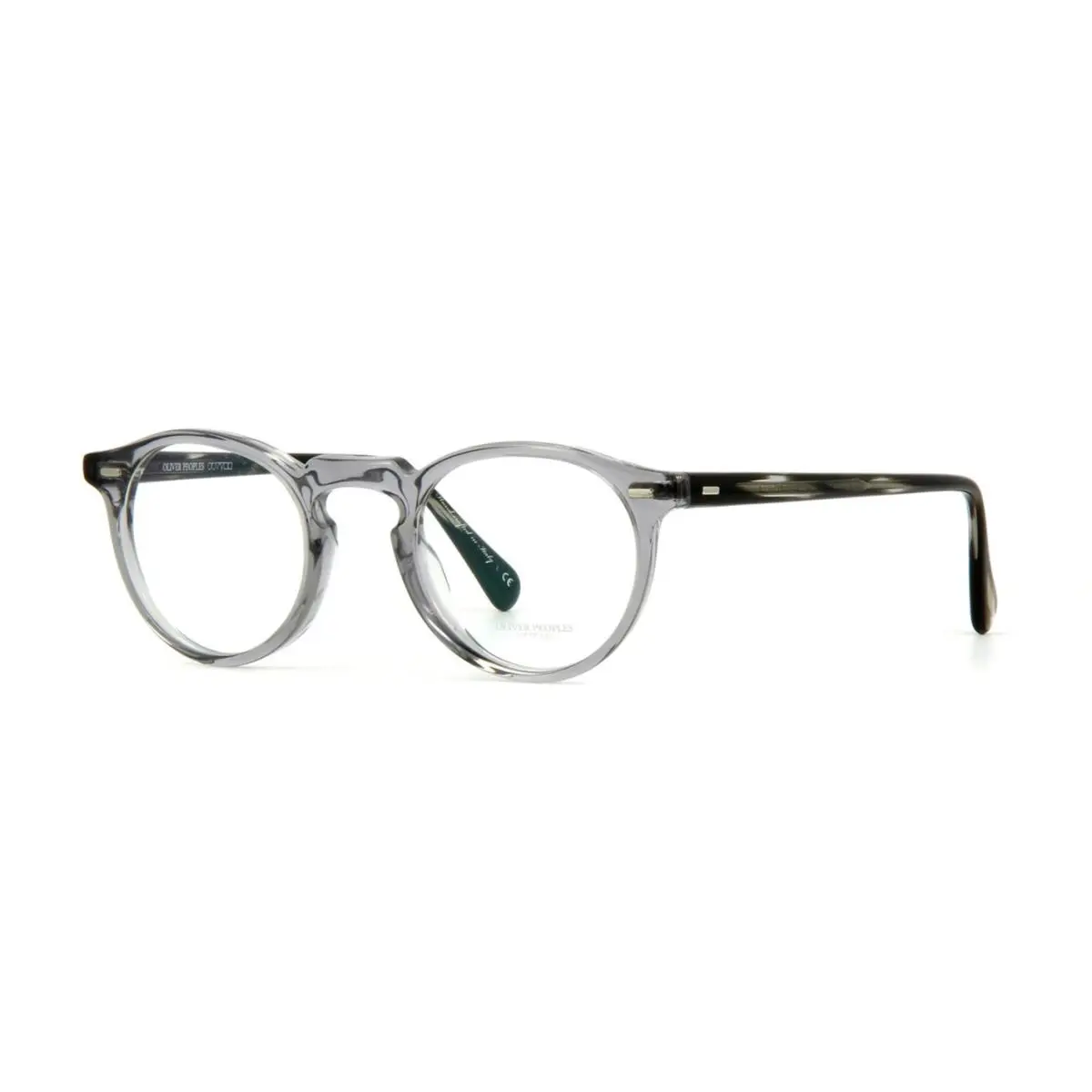 Oliver Peoples Gregory Peck OV 5186 Workman Grey Ebonywood 1484 50mm Eyeglasses