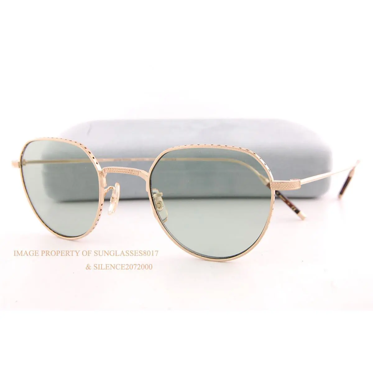 Oliver Peoples Eyeglass Frames TK-4 OV 1298T 5311 Brushed Gold/green