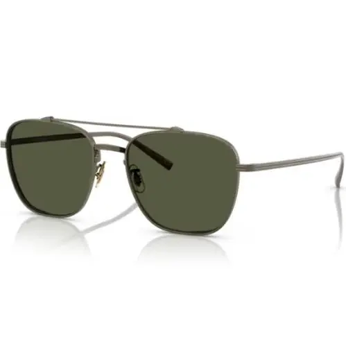 0OV1349ST Avison 528452 Antique Gold G-15 Square Men`s Sunglasses by Oliver Peoples