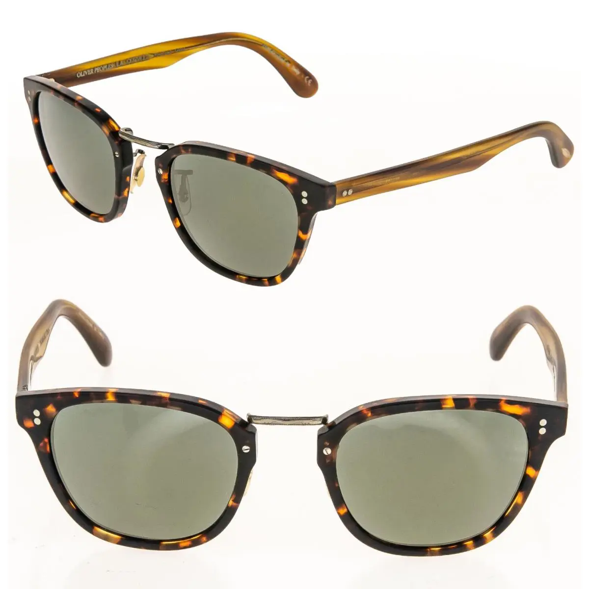 Oliver Peoples 5369 Lerner Sunglasses OV5369S Tortoise Green Mirrored Polarized