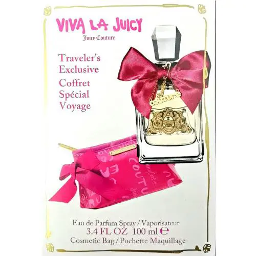 Viva LA Juicy By Juicy Couture Gift Set Perfume 3 Pcs Set 3.4 EDP/4.2 Body/.33