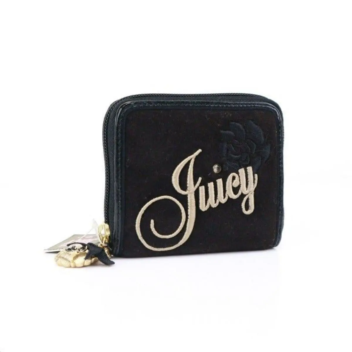 Juicy Couture Rose Rhinestone Wallet w Charm