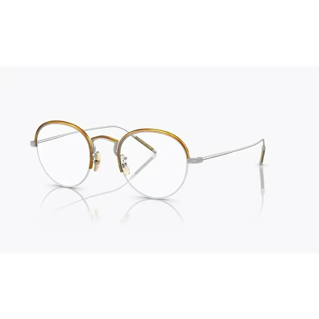 Oliver Peoples 0OV1290T TK 6 5036 Silver/amber Tortoise Round Unisex Eyeglasses