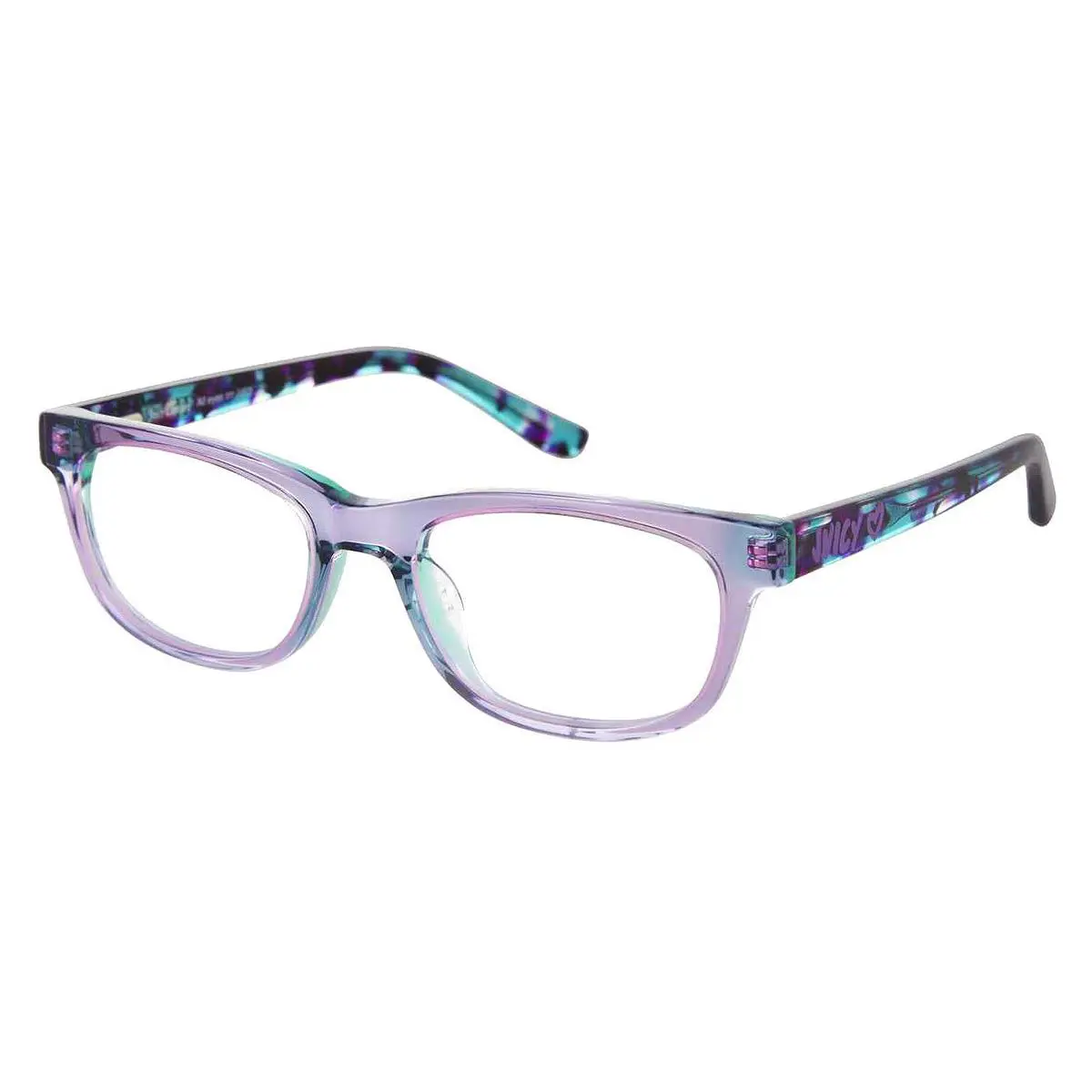 Juicy Couture Juc Eyeglasses Kids Aqua Pink 46mm - Frame: Aqua Pink, Lens: Demo