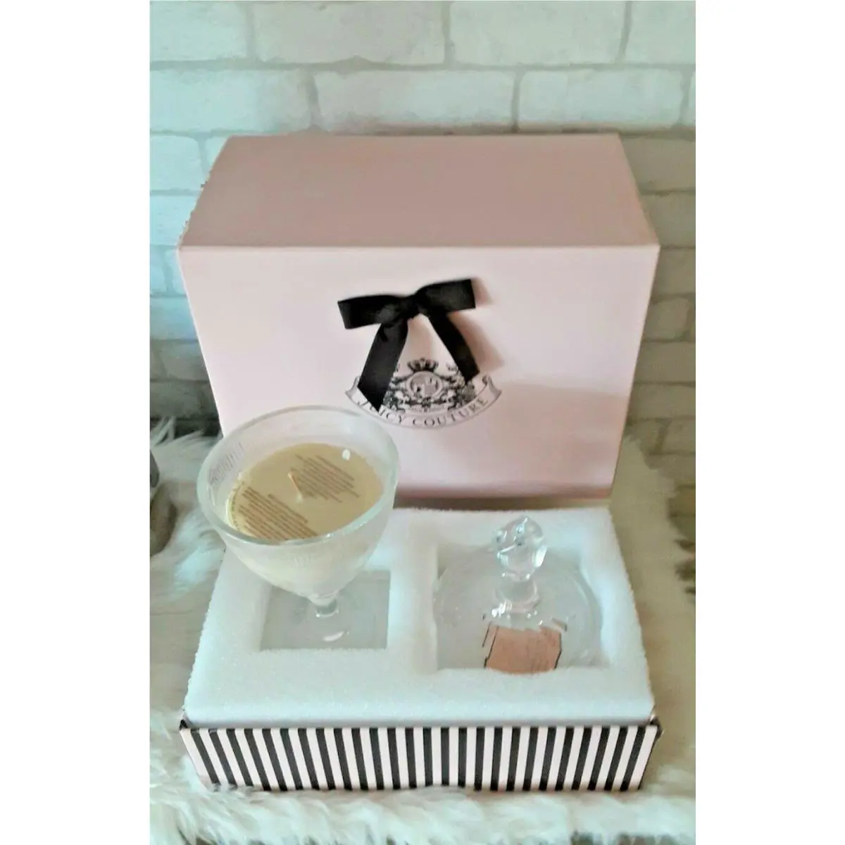 Juicy Couture Candle 11 Oz. Crystal Goblet Limited Numbered Edition See Details