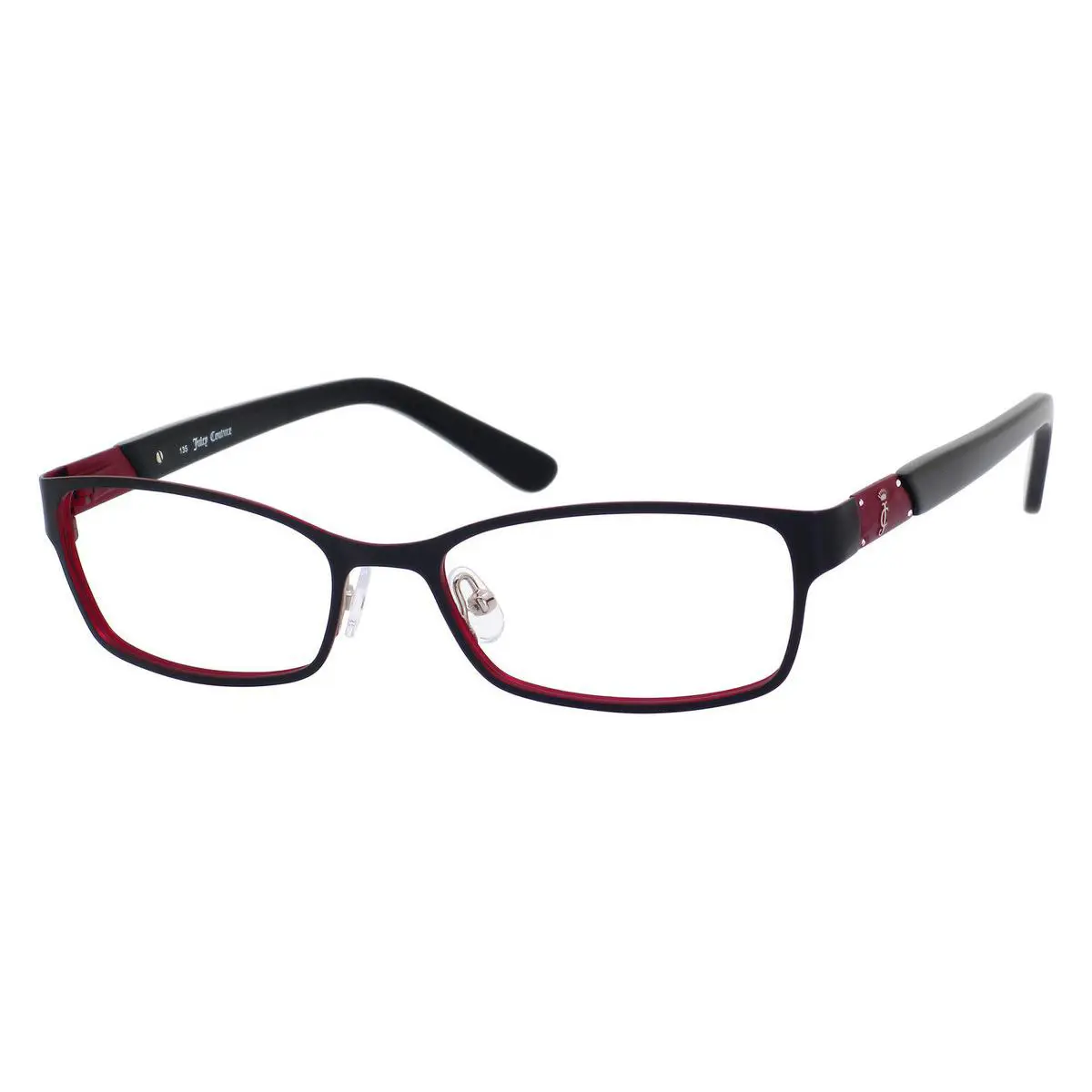 124 Eyeglasses 0003 Semi Matte Black 52mm by Juicy Couture