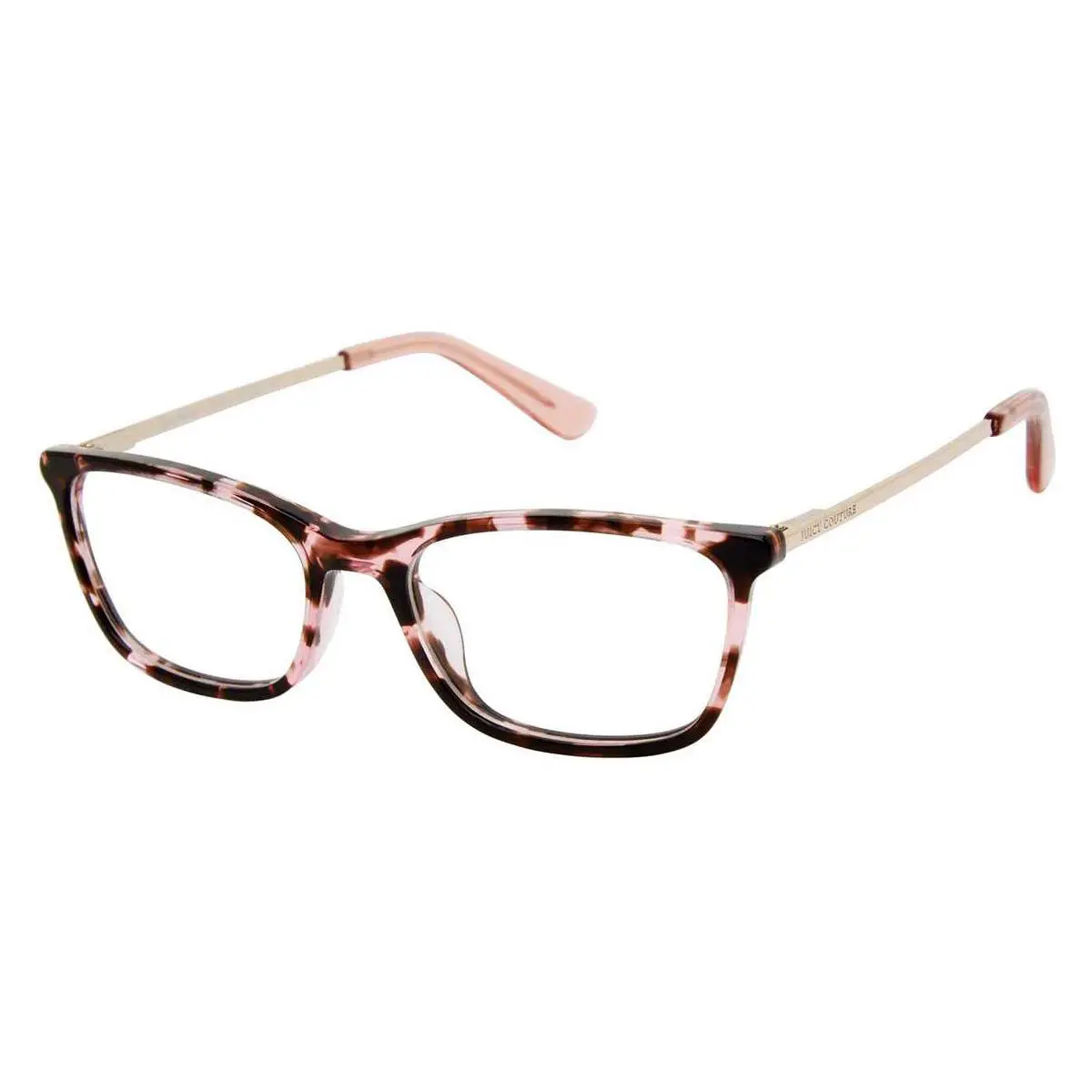 Juicy Couture 317 Eyeglasses Kids Pink Havana Rectangle 49mm - Frame: Pink Havana, Lens: Demo