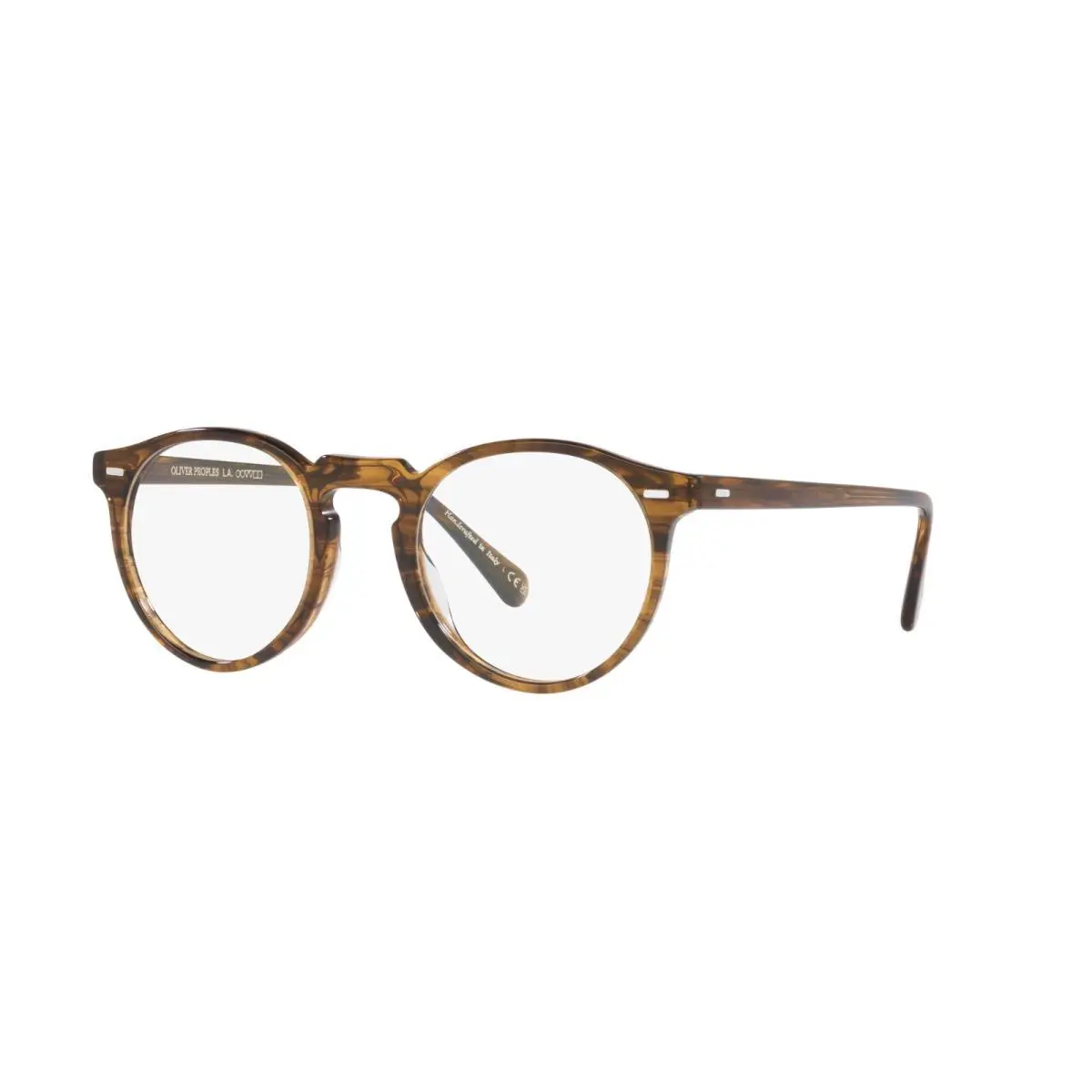 Oliver Peoples Gregory Peck OV 5186 Sepia Smoke 1689 50mm Eyeglasses - Frame: Sepia Smoke