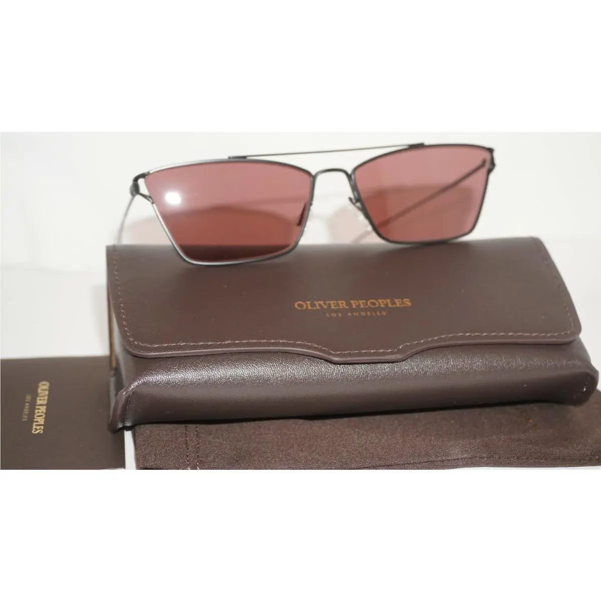 Oilver Peoples Sunglasses Evey Matte Black Damson OV1244S 506275 59 145