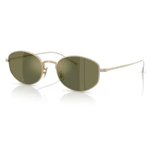 0OV1347ST Estra 5340O8 Gold G-15 Goldtone Round Men`s Sunglasses by Oliver Peoples