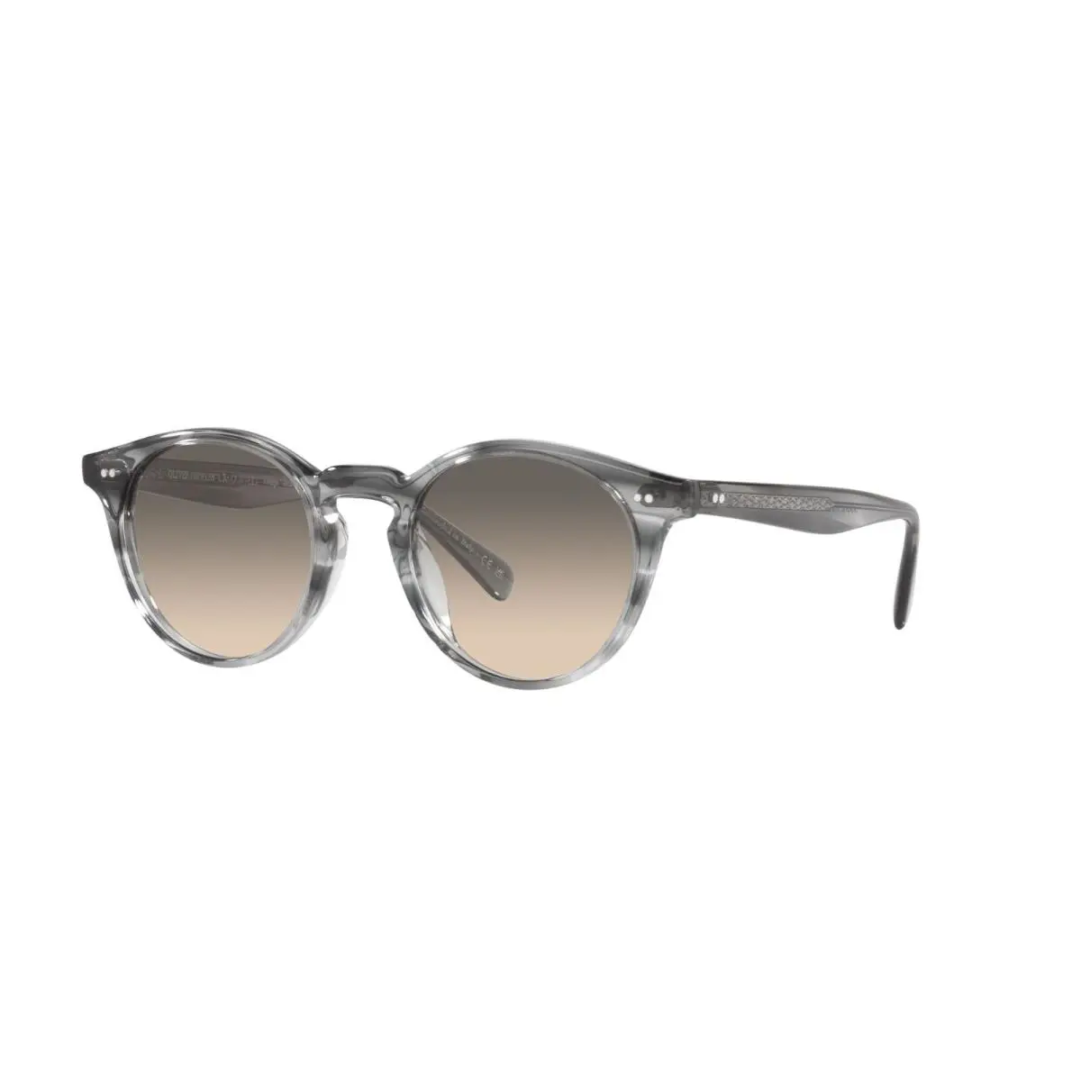 Romare Sun OV 5459SU Striped Grey/grey Shaded 173732 Sunglasses by Oliver Peoples
