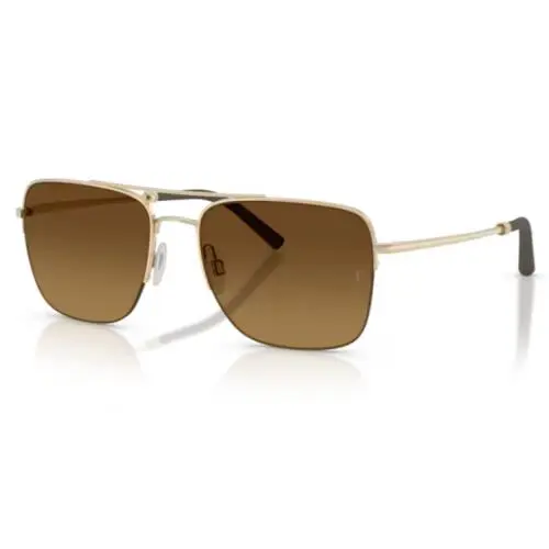 Oliver Peoples 0OV1343S R-2 503513 Gold Saddle Gradient Squared Men`s Sunglasses