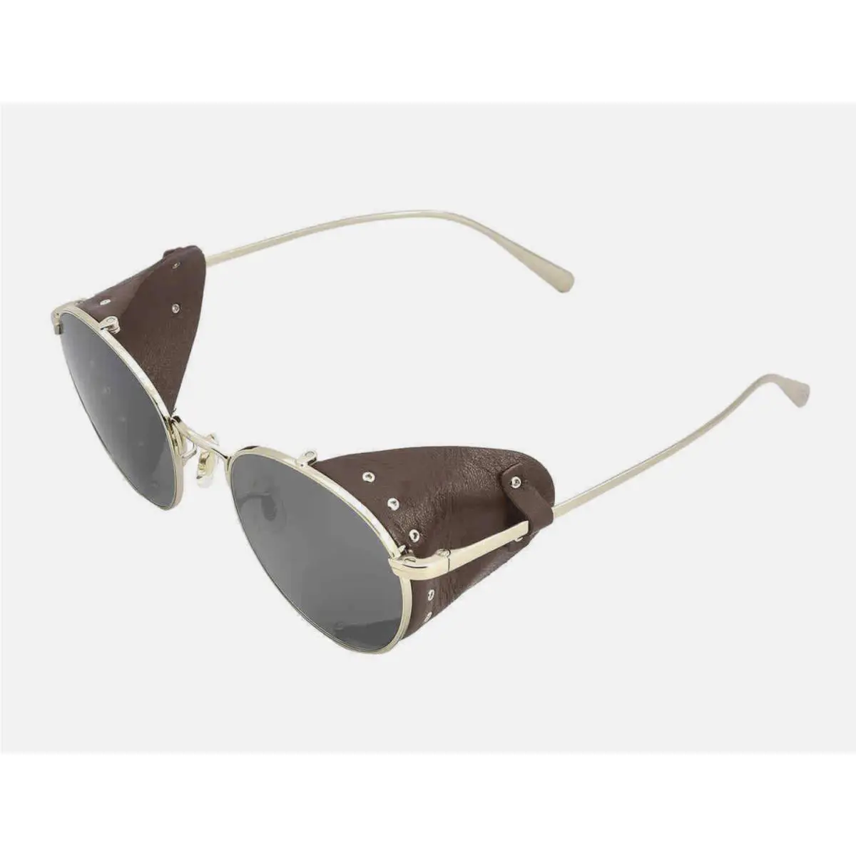 Oliver Peoples Sunglasses Cesarino-l OV1323SM 5145R5 Gold W/leather Side-shields