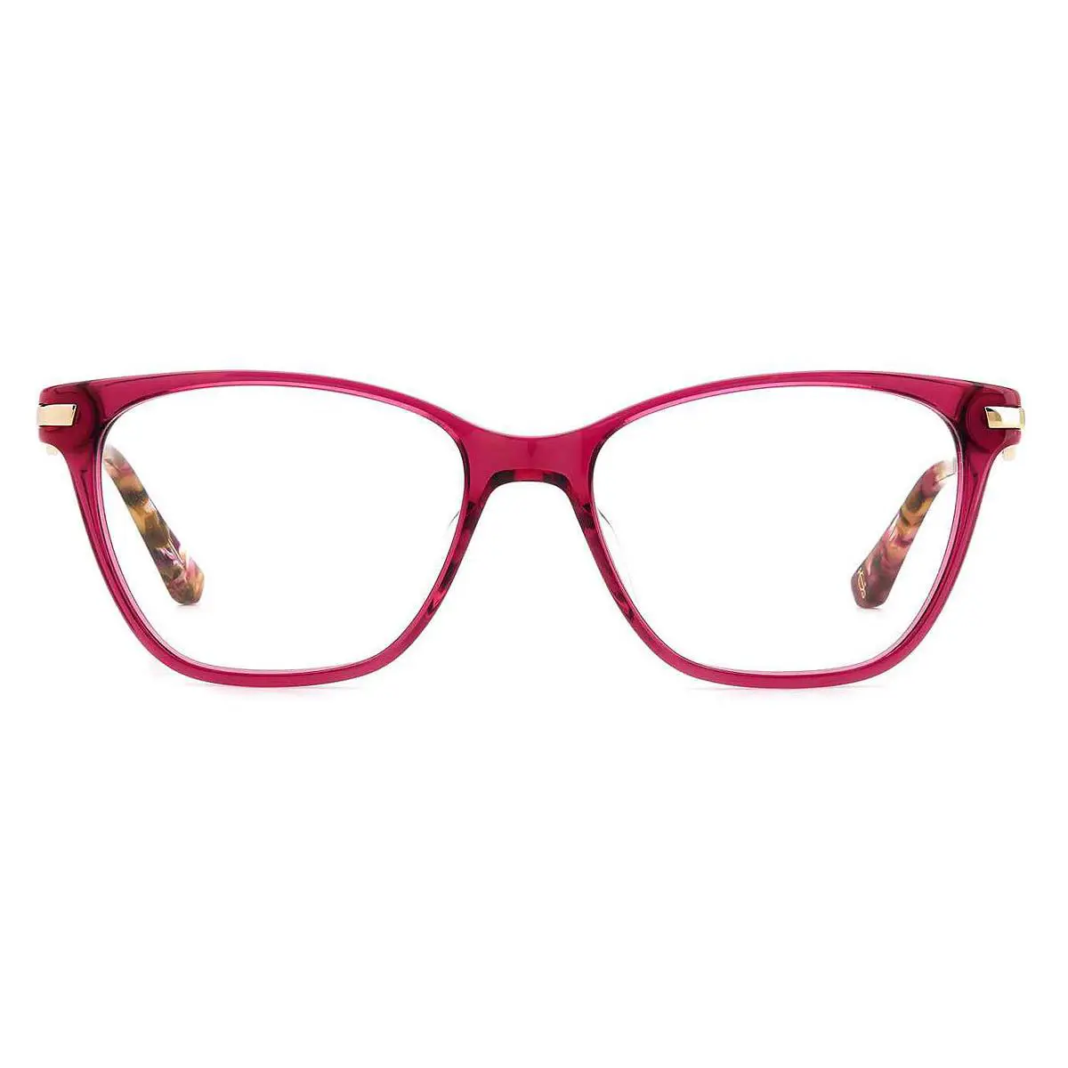 Juicy Couture JU 242/G Eyeglasses Women Red Plum Cat Eye 52mm
