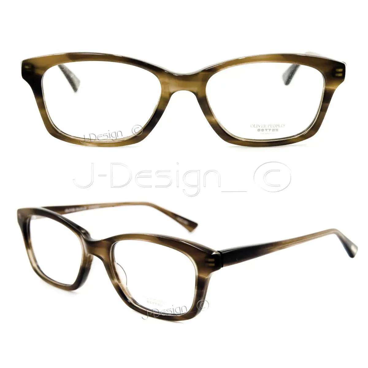 Oliver Peoples Portia Syc Eyeglasses Made in Japan - Frame: SYC (Browns), Lens: Clear