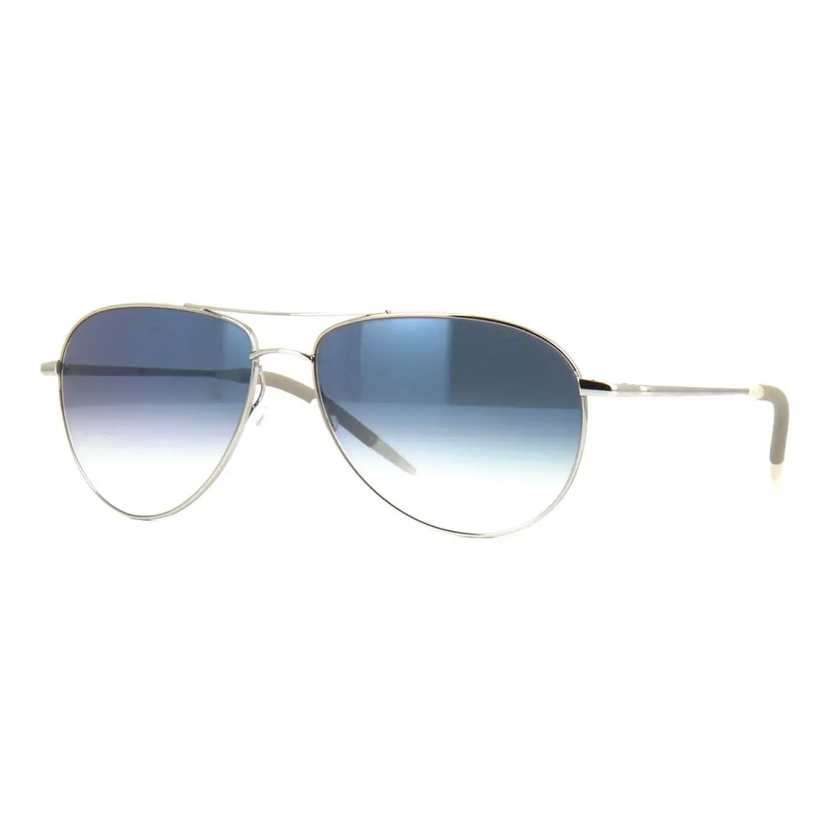 Oliver Peoples Benedict OV 1002S Silver/clear Gradient Blue 5241/3F Sunglasses - Frame: Silver, Lens: Clear Gradient Blue