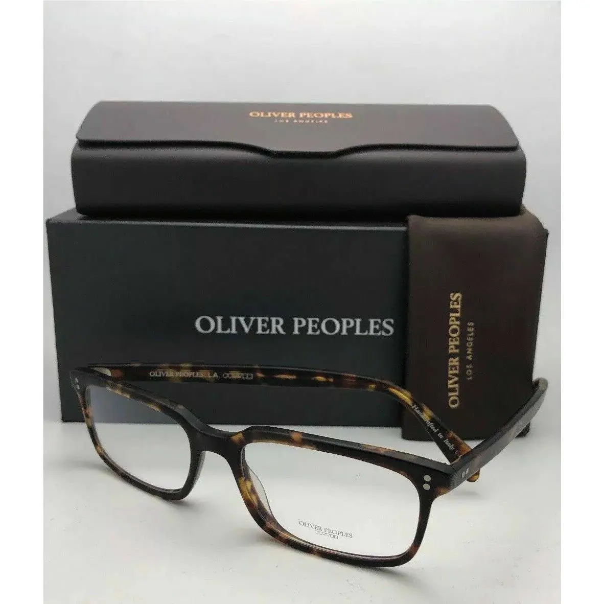 Oliver Peoples Eyeglasses Denison OV 5102 1659 53-17 Matte DM2 Tortoise Frames
