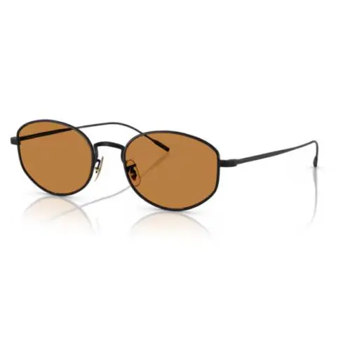 Oliver Peoples 0OV1347ST Estra 501753 Matte Black Cognac Round Men`s Sunglasses