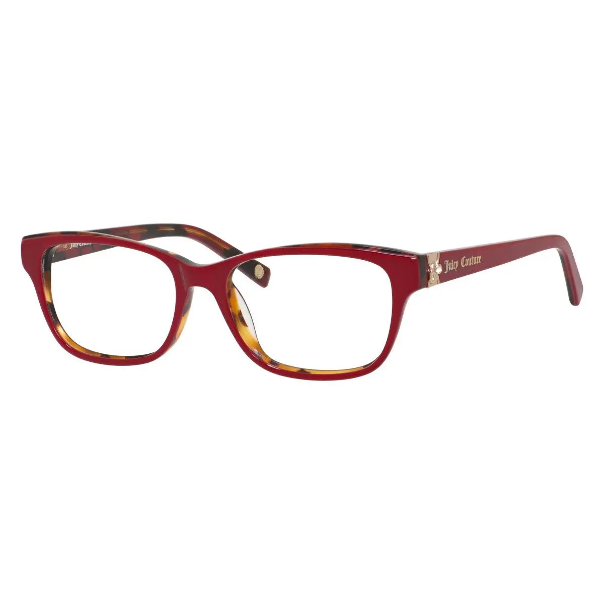 Juicy Couture 154 Eyeglasses 01L9 Red Havana Rectangle 52mm