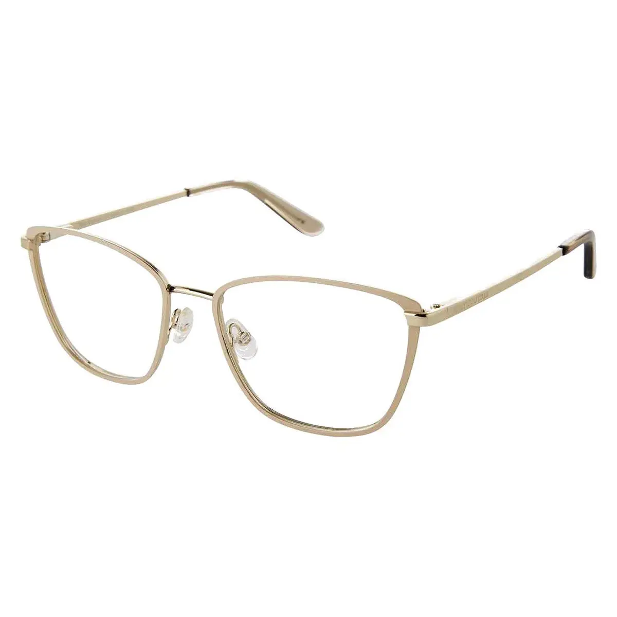 Juicy Couture JU 243/G Eyeglasses Women Beige Gold Cat Eye 53