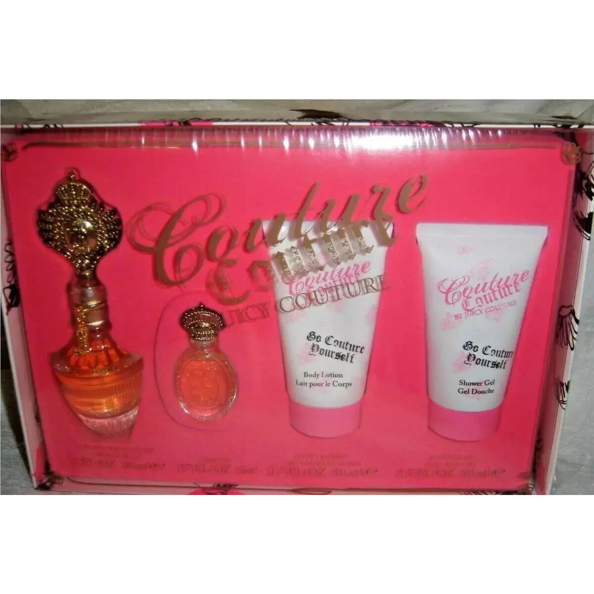 Juicy Couture Go Couture Yourself 4 Piece Gift Set Women 1 oz Edp Perfume Spray