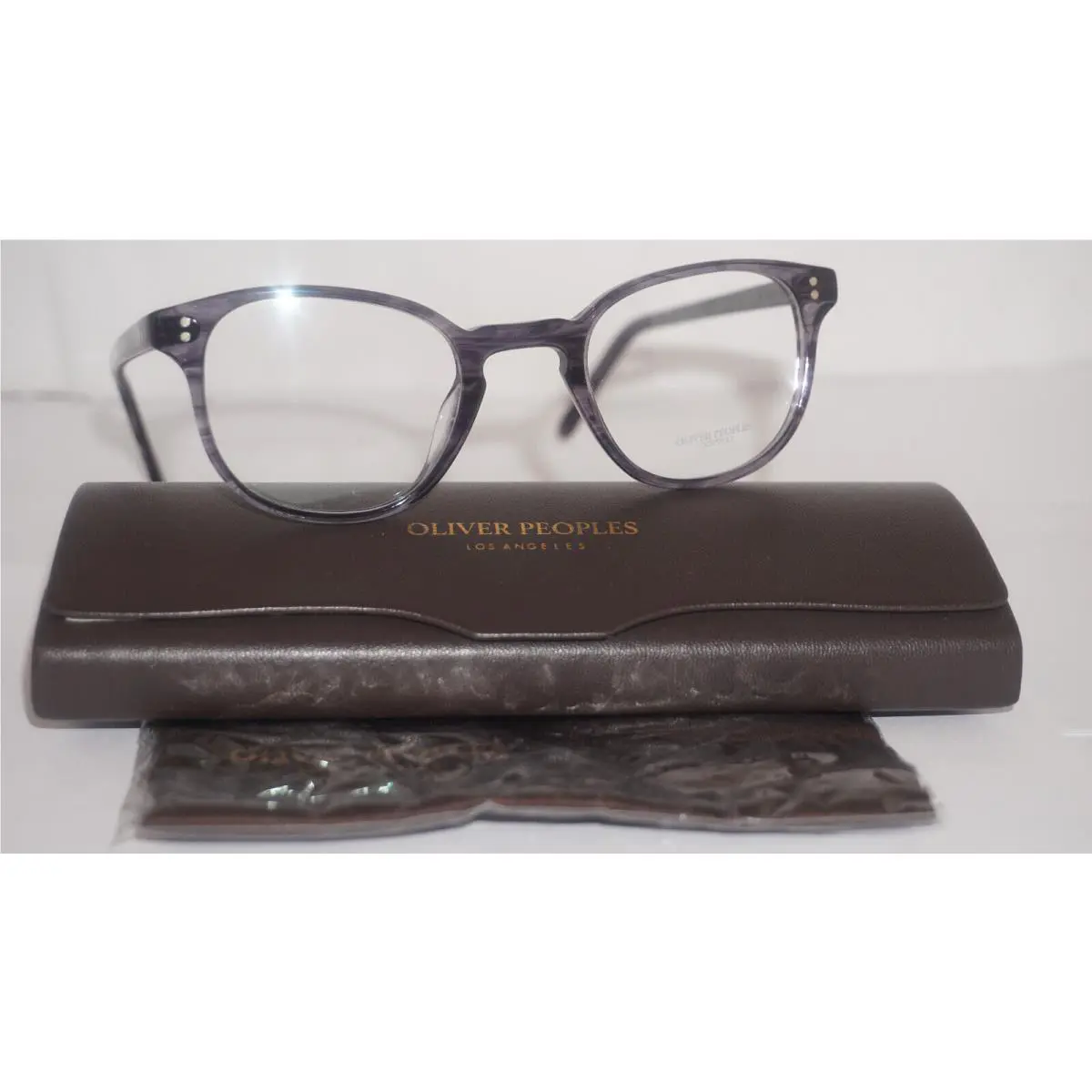 Oliver Peoples Eyeglasses Fairmont Dark Blue Marble OV5219 1688 45 21 145