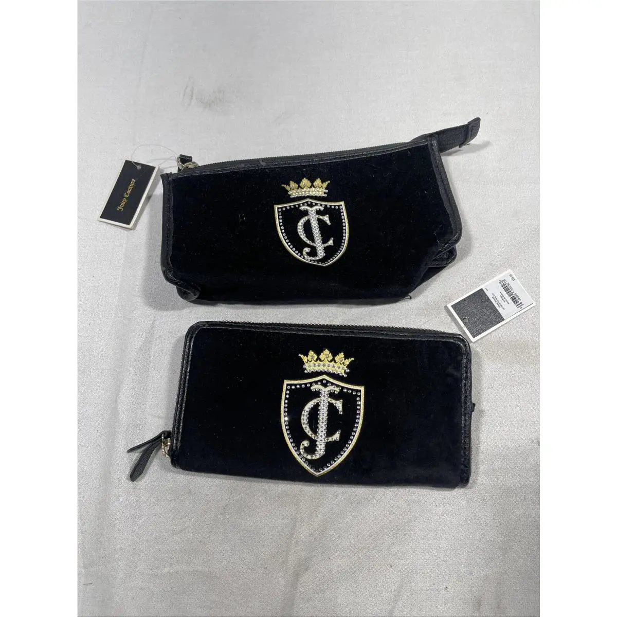 Lot OF 2 Juicy Couture JC Prep Zip Wallet