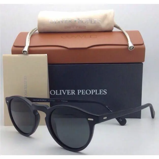 Polarized Oliver Peoples Gregory Peck Matte Black Sunglasses OV 5217 1031/P2