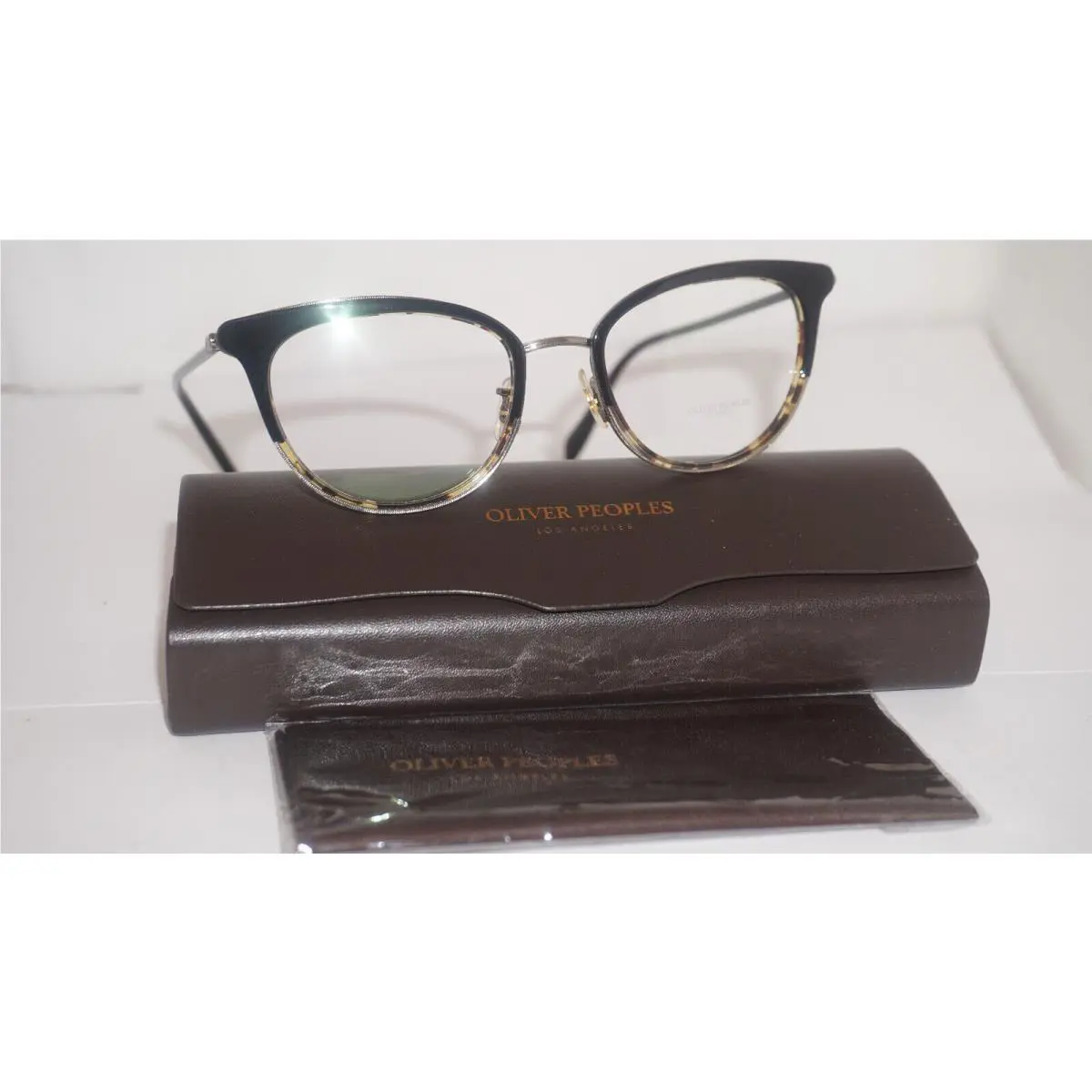 Oliver Peoples Vintage Eyeglasses Cateye Black Havana OV1211 5039 51 18 145