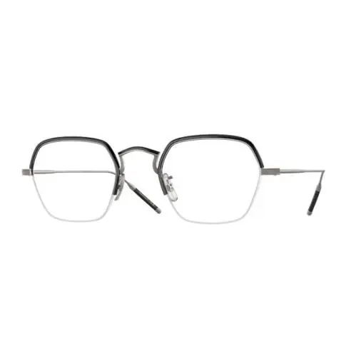 0OV1291T TK 7 5076 Pewter/black Blue Block Unisex Eyeglasses by Oliver Peoples