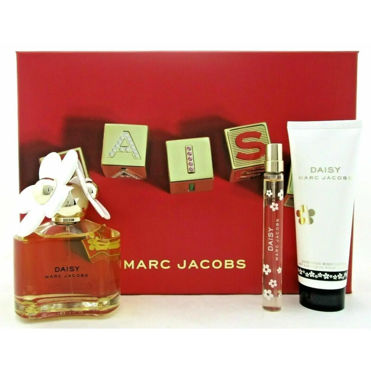 Daisy by Marc Jacobs 3.4 Oz. 10 Ml. Edt Spray + 2.5 Oz. B/lot. Women`s Set