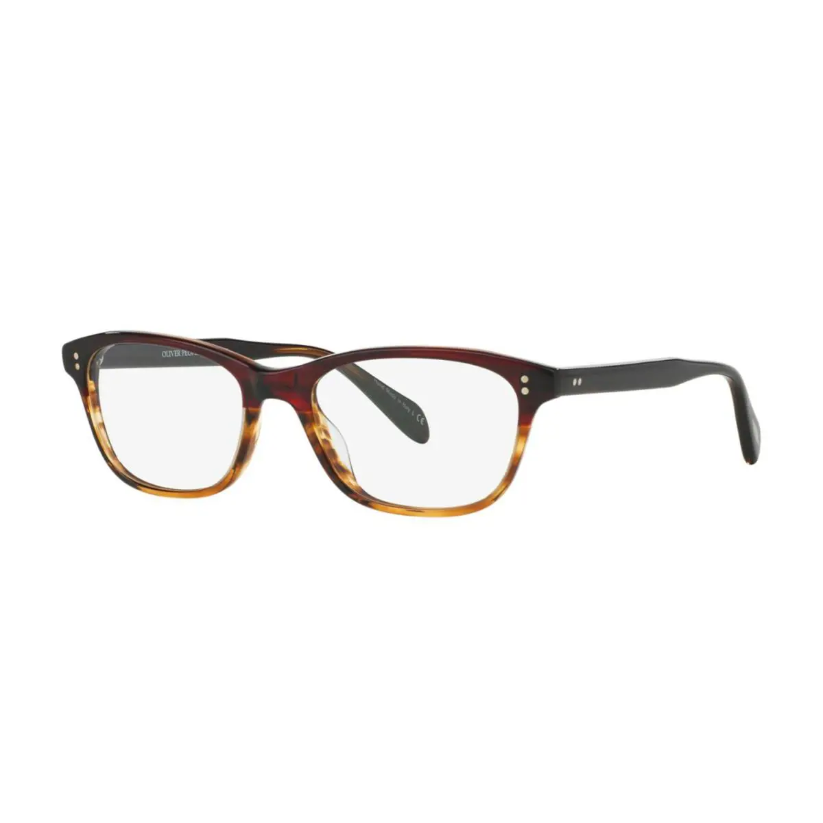 Oliver Peoples Ashton OV 5224 Dark Havana Shaded Striped Honey 1224 Eyeglasses - Frame: Dark Havana Shaded Striped Honey