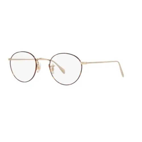 Oliver Peoples 0OV 1186 Coleridge 5295 Soft Gold/amber Dtbk Foil Eyeglasses - Frame: Soft Gold/Amber DTBK Foil, Lens: Clear