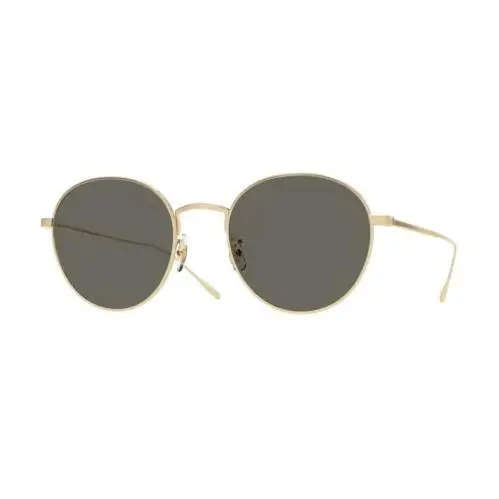 0OV1306ST Altair 5311R5 Brushed Gold/carbon Grey Round Sunglasses by Oliver Peoples