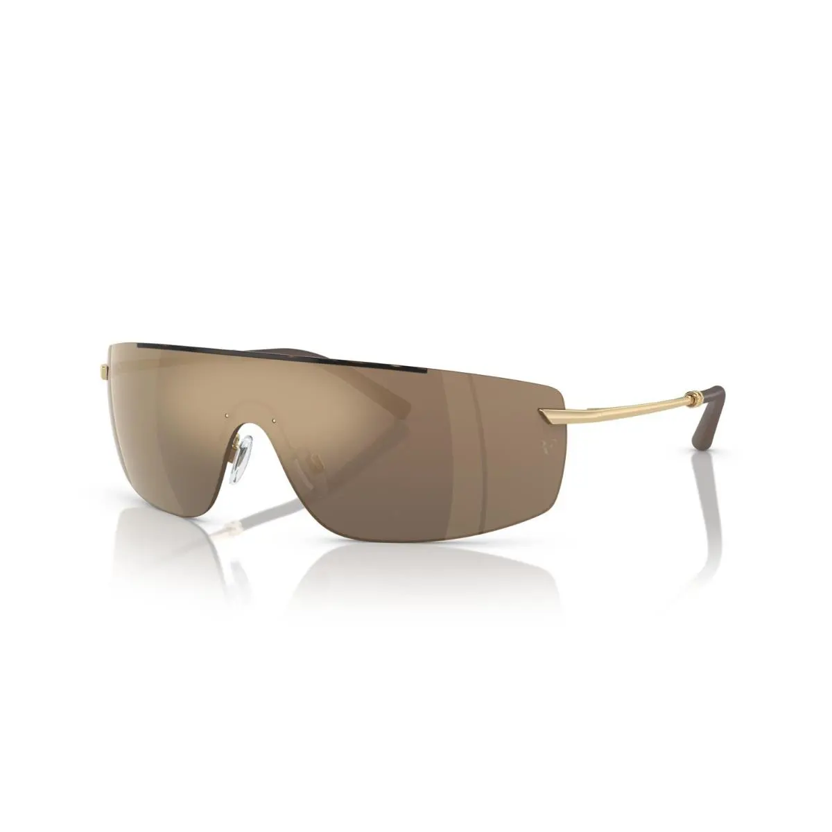 Oliver Peoples R-5 OV 1344S Semi Matte Umber/desert Mirrored 50355A Sunglasses - Frame: Semi Matte Umber, Lens: Desert Mirrored