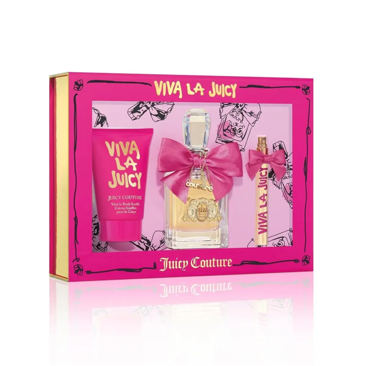 Viva La Juicy by Juicy Couture 3 Piece Eau De Parfum Gift Set For Women-new