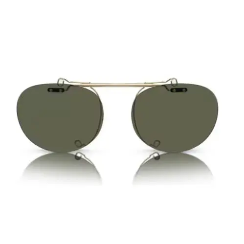 Oliver Peoples 0OV5004C Riley Flip 53119A Brushed Gold/green 49mm Men`s Clip On