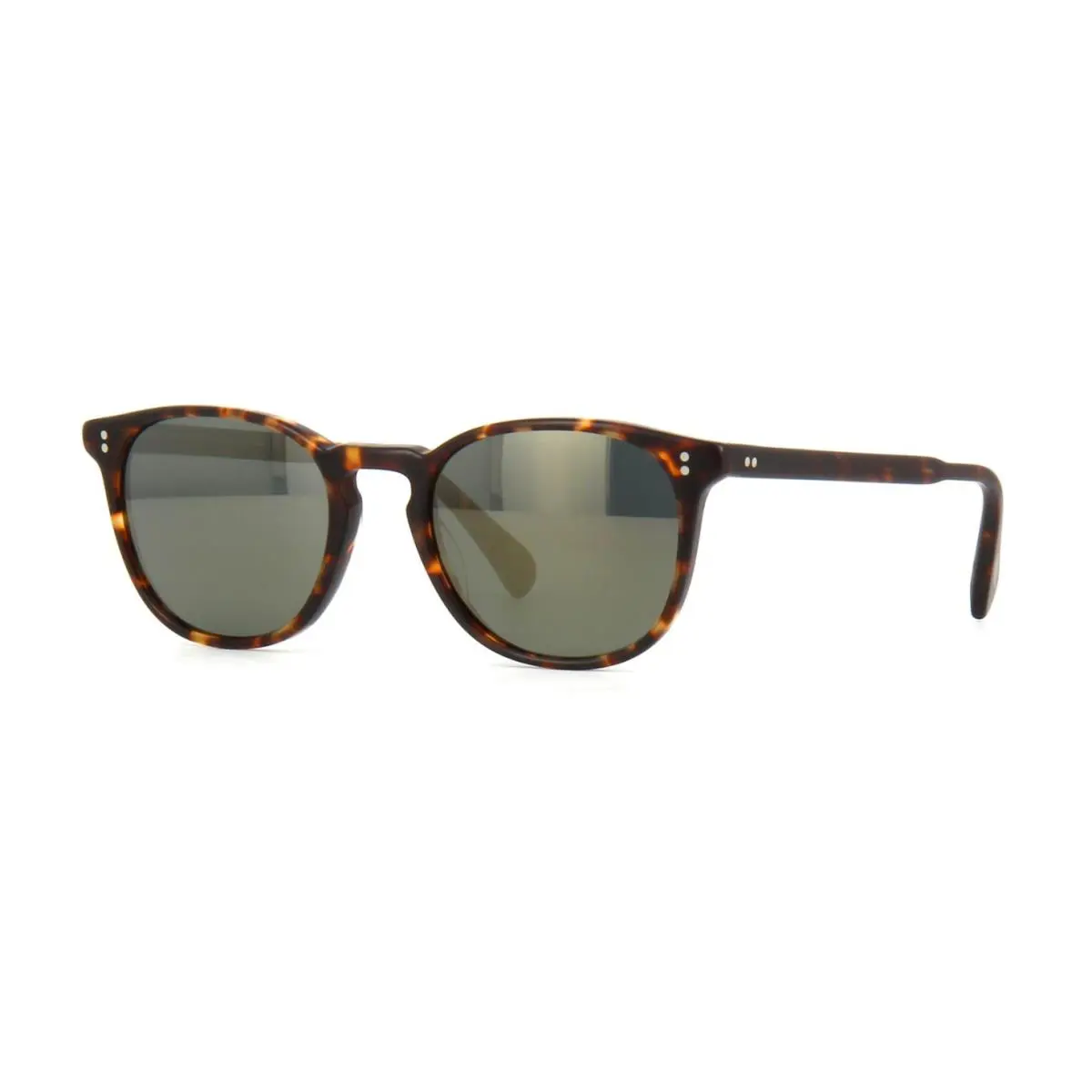 Finley Esq. Sun OV 5298SU Green Mirror Gold Polar 51mm Sunglasses by Oliver Peoples