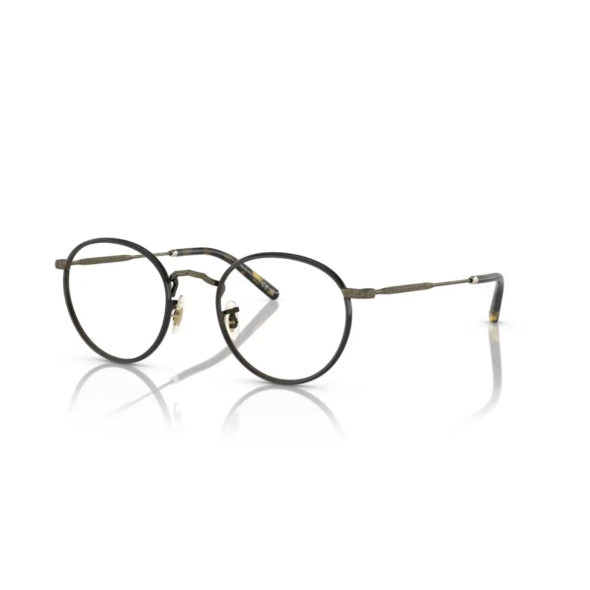 Oliver Peoples Carling OV 1308 Antique Gold Black 5317 Eyeglasses - Frame: Antique Gold Black
