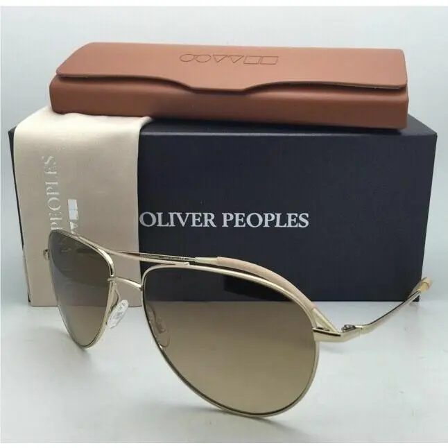 Photochromic Oliver Peoples Sunglasses Benedict OV 1002S 524251 59-16 Gold Frame - Frame: Gold, Lens: Brown